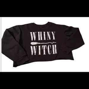 Whiny witch crop sweater🌻